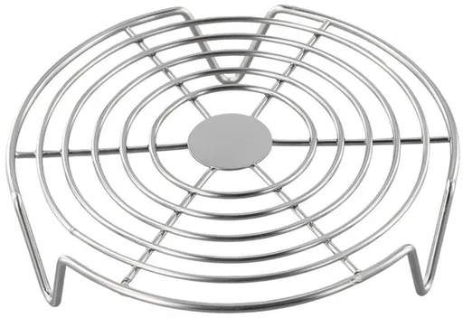 Oven Rack - Steam Rack - Stainless Steel - Microwave Rack - Round - Grill Cooling Rack - Multifunctional Cooking Steam Stand - Microwave Rack Round - Oven Rack - Universal - Suitable for cooking, baking and roasting - 16cm - Silver
