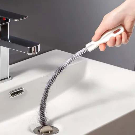 Flexible Drain Cleaner Brush, Bendable Shower Sink Long Pipe Cleaners Hair Clog Remover Cleaning Tool for Home Kitchen Sink