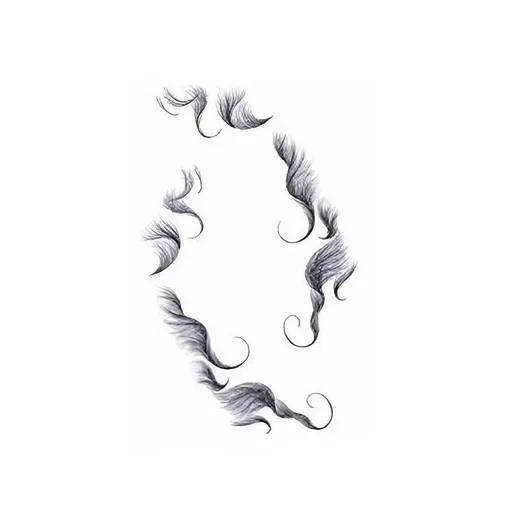 Hairline Edge Tattoo Stickers - Curly Fringe Decals for Women Styling - 4