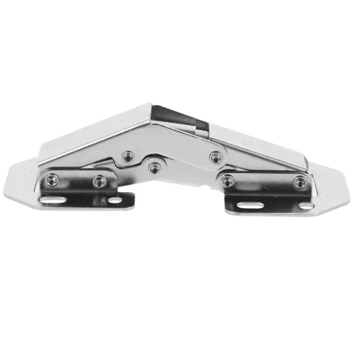 1Set Rust Resistant Plated Silver Metal Cabinet Door Hinge Repair Kit Heavy Duty Replacement Part