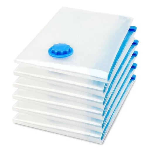 6PCS Vacuum Storage Bags Clothes Space Saver Organiser Seal Bags 4 Sizes - 70x100CM-6PCS