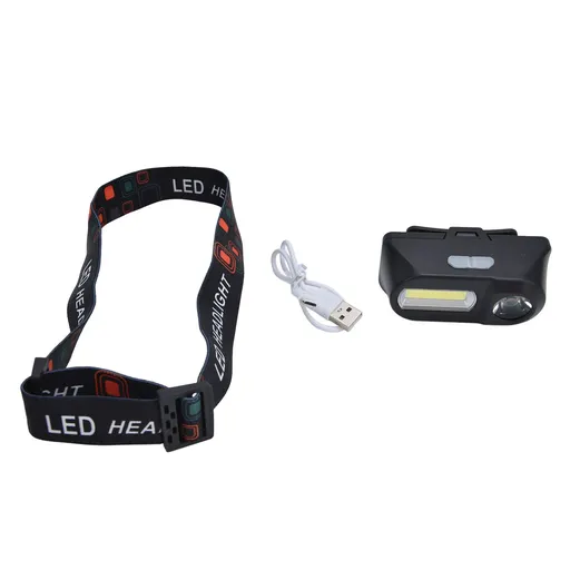LED Headlamp USB Rechargeable Mini Adjustable Head Flashlight for Camping Hiking Outdoor