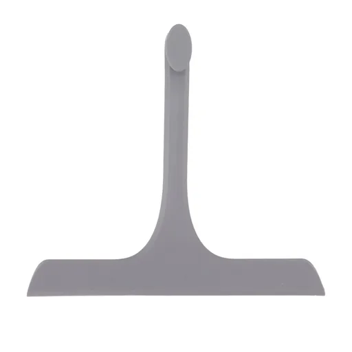 Glass Wiper with Non Slip Handle Silicone Window Cleaner Squeegee for Bathroom Windows Kitchen Mirror Grey