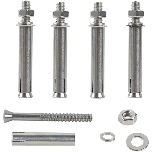 M8X80Mm Hex Expansion Bolts 304 Stainless Steel Expansion Screws Heavy Duty Concrete Anchors Fixing Screws For Wall