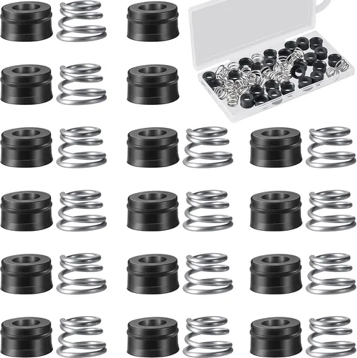 36 Pairs RP4993 Replacement Seats and Springs Faucet Repair Kit Rp4993 Compatible with Rod Replacement, Black -