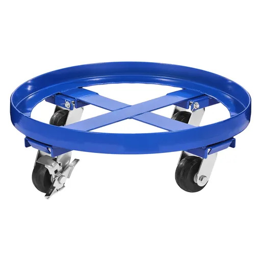 55 Gallon Drum Dolly 2000 lbs Barrel Dolly Cart Drum Caddy 4 Caster Wheels