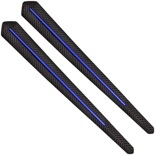 2 pcs Car Bumper Protector Strips, Universal Car Sticker Bumper Protection Front Rear Edge Anti-Collision Strip
