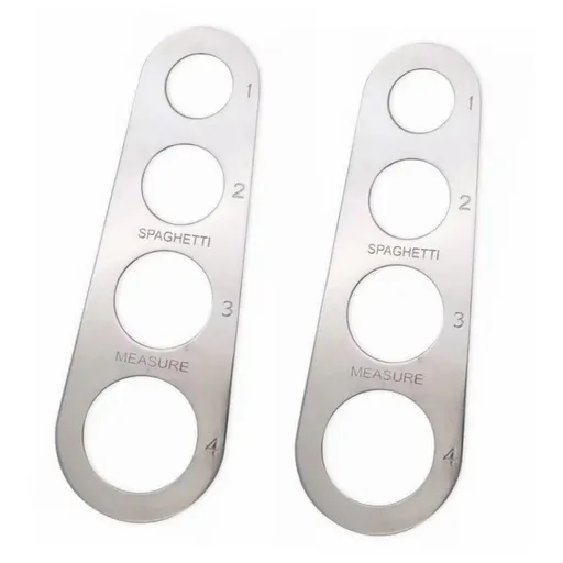 Stainless Steel Spaghetti Measurer Tool Quick Pasta Measuring Tool for Kitchen Cooking Tool (Silver, 2pcs)