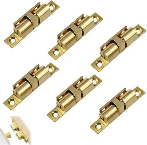 6 Piece Magnetic Cabinet Catch Set for Kitchen Doors and Drawers, Zinc Alloy