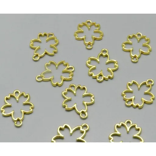 10 Pcs Stainless Steel Links Connectors Clover 4 Leaf Charms for Jewelry Making Bracelet Necklace DIY Findings