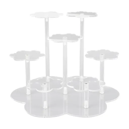 Acrylic Display Stand Figures Perfume Organizers Storage Risers Cupcake Dessert Conutertop Desktop Decoration Organizer Transparent