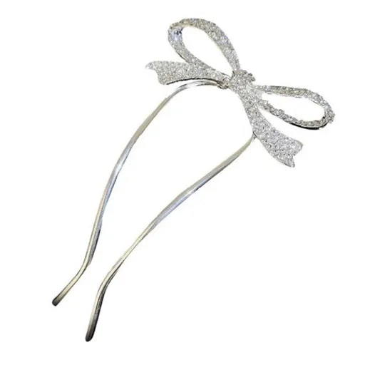 Bow Hairpin Rhinestone Barrettes Hair Jewels for Women Vintage Hair Accessories Rhinestone Hair Clip Bowknot Hair Clasp