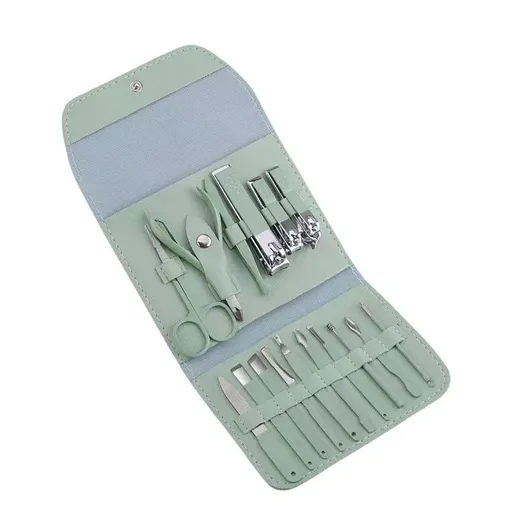 Manicure Set Professional, Nail Clippers, Pedicure Kit, 16 In 1 Grooming Kit Stainless Steel, Toenail Scissors Tools for Men Women Mint Upgraded Version