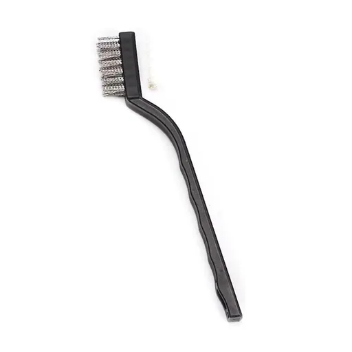 3pcs，Mini Stainless Steel Wire Brush Set for Cleaning Welding Slag Rust, Wire Bristle Scratch Brush Set, Curved Handle Brushes
