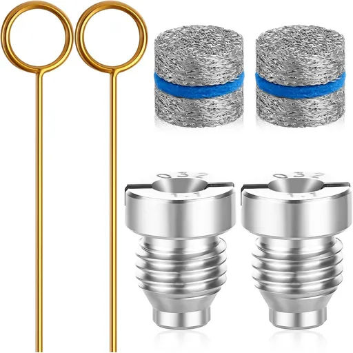 6 Pack 1.1 mm Foam Cannon Orifice Nozzles and Mesh Filter Kit with Cleaning Tools for 3000 PSI Car Wash Cannons