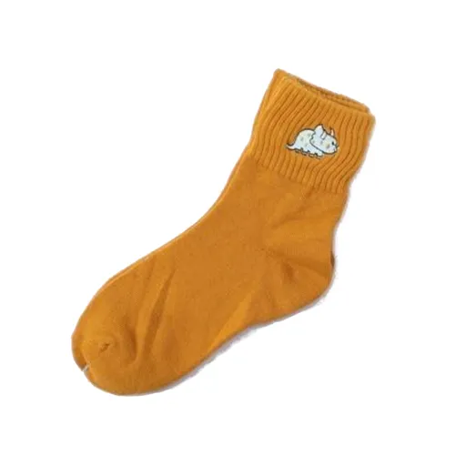 House Of Dasein Little One Dino Sockies - Mustard Triceratops