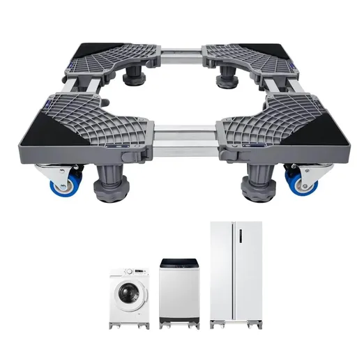 Tooleroo Washing Machine Stand - 200Kg Adjustable Wheeled Fridge Appliance Base