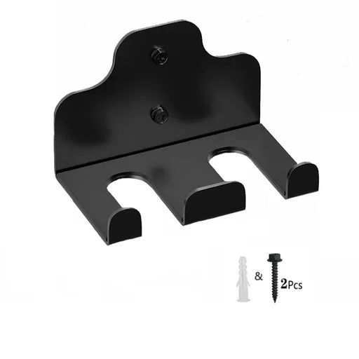 Wall Mounted Barbell Holder & Gym Accessory Rack – Heavy Duty Steel Storage for Barbells, Collars, Bands, and Fitness Gear –Three hook barbell hanger