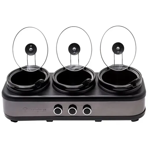 Westinghouse Slow Cooker Ceramic Pots 3 x 2.5L