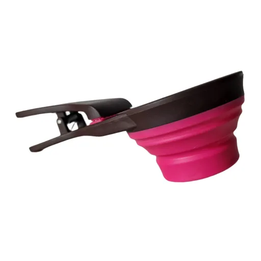 Pets Collapsible Collapsible Dry Dog Food Scoop and Dog Food Bag Clip, 2 Cup Capacity for Pets Collapsible Scoop