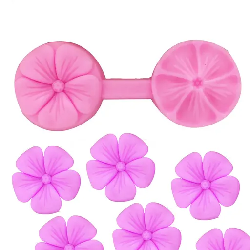 Flower silicone mold chocolate candy food grade silicone mold paper cup cake decoration small flower silicone mold