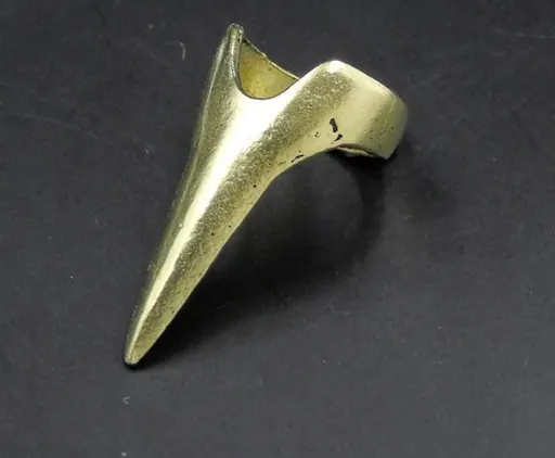 House Of Dasein Rings Silver Gold Scratch Claws Sensory Play Bdsm Kink Fetish - Antique Gold Plated
