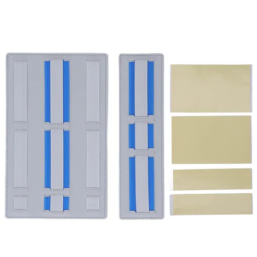 Portable Electronic Plywood Organizer Attachable to Laptop Notebook Cable Wireless Mouse Gray