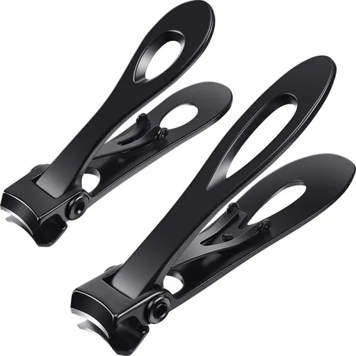 2 Pieces Oversized Thick Nail Clippers Wide Jaw Nail Cutter for Thick Toenails and Fingernails, 15mm Nail Clippers Toenail Fingernail Clipper Trimmer