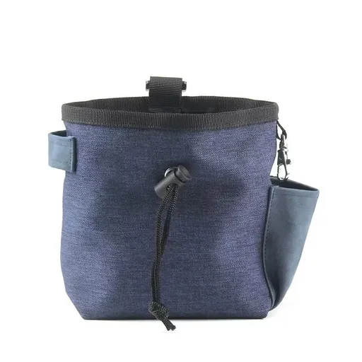 Keep Your Hands Free During Walks and Training Sessions with this Portable Pet Treat Pouch, Featuring a Built-in Poop Bag Dispenser and Quick-Access Hook, Perfect for Rewarding Your Dog On the Go (Dark Blue (With Belt))