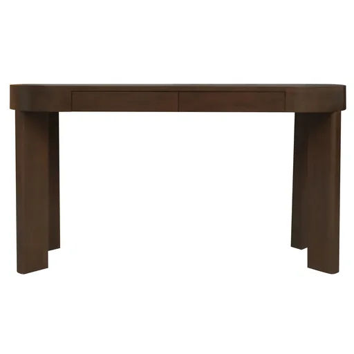 Brentwood 2 Drawer Oval Desk (Walnut)