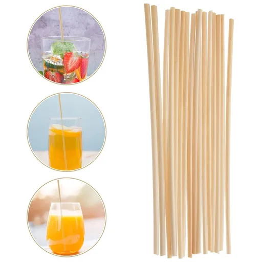 100 Pcs Reusable Beige Drinking Straws for Parties, Catering, Events, and Everyday Use