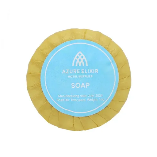 50pcs Hotel Soap Bars for Guesthouse Bathroom Travel Toiletries Set Hotel Use - Round