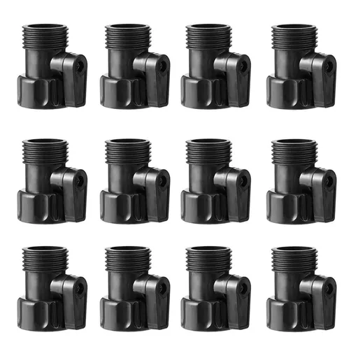 12pcs Hose Shut Off 3/4 Inch Flow Control Plastic Connection US Plug