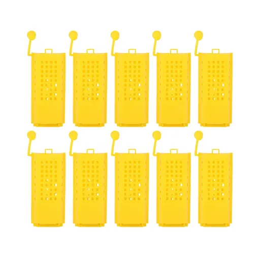 10Pcs Plastic Queen Bee Cages Transporting Catcher Beekeeper Beekeeping Tool
