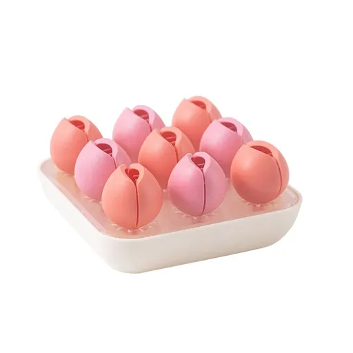 Makeup Organizer Lipstick Organizer with 9 Slots, Makeup Brush Lip Gloss Case, Creative Silicone Pen Holder Lipstick Holder