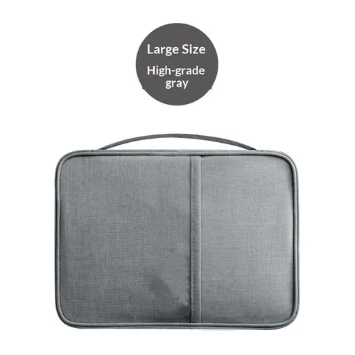 Premium Travel Blocking Wallet Passport Holder Cover Document Organizer for Men and Women（Large，Gray）