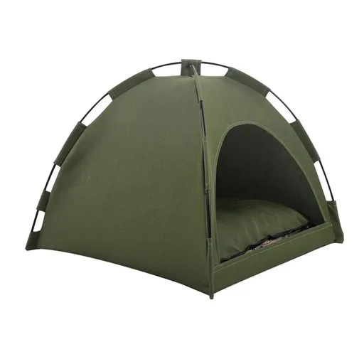 Cat Tent Outdoor/Indoor, Cat and Dog Waterproof Tent House, Outdoor Dog Bed Washable, Indoor/Outdoor Cave Nest Bed Small Dog Tent for Cat, Bunny and Small Animal (Military Green 40 * 40CM)
