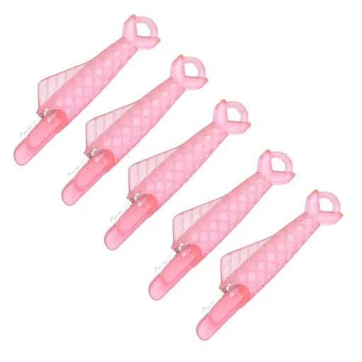 5PCS Plastic Needle Threader Tool for Sewing Machine Quick Lead Garment Sewing - Pink