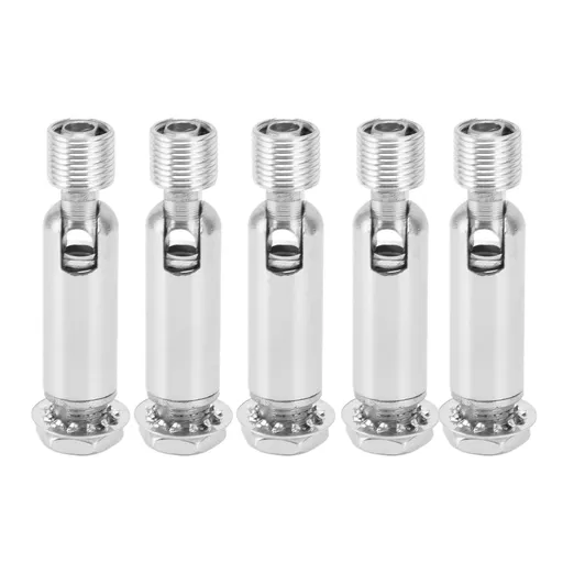 5Pcs M10 Sloped Ceiling Adapter for Ceiling Lamp Pendant Light Chandelier Track Suspension Accessories M10 External Gear Steering Joint Chrome