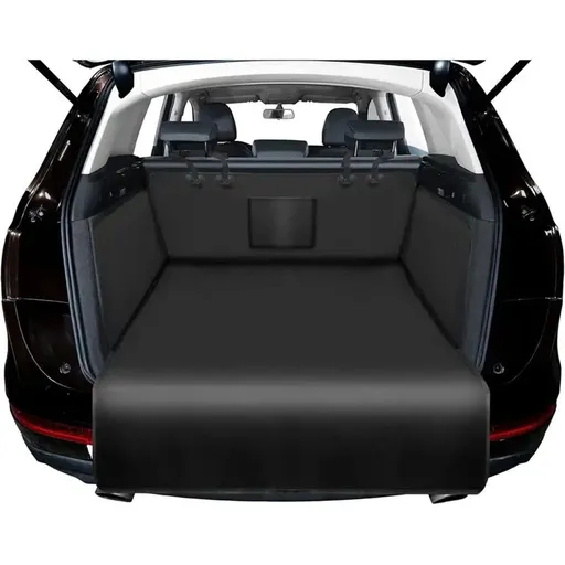 Car Boot Liner Protector - Nonslip Waterproof Pet Dog Back Seat Cover - Durable Washable Cargo Cover Mat Travel, Universal for Medium Small Car SUV (black)