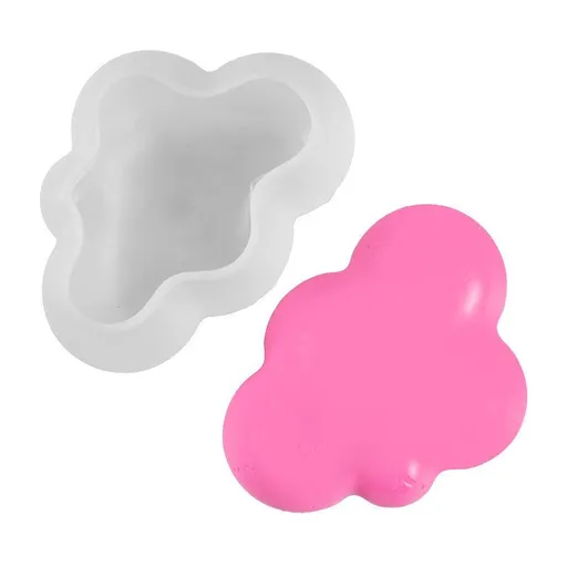 3Pcs/Set 3D Cloud Shape Chocolate Silicone Mold Mousse Ice Cube Mould Pudding Candy Soap Candle Crystal Epoxy Resin Molds