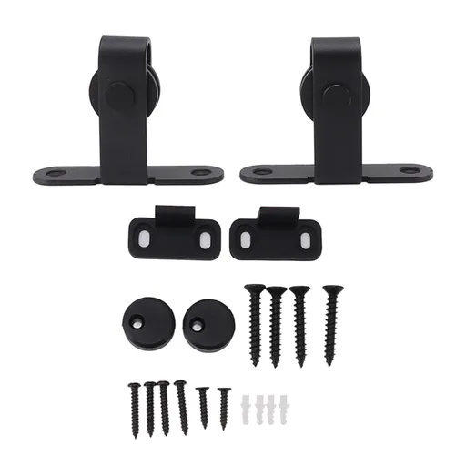 Barn Door Hardware Kit Super Silent Strong Load Bearing Mini Sliding Door Track Roller Kit for Cupboard