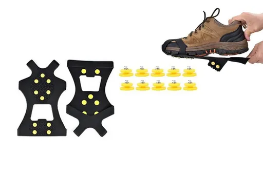 Ice Cleats Crampons Snow Shoe Spikes Grips Anti-Slip for Shoes Boots -M
