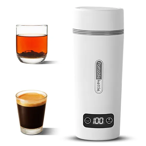 Portable Electric Kettle for Boiling Water 1.5Cup Tea Coffee Kettle with 4 Level Temperature Control Touch Screen 304 Stainless Steel Water Boiler with Automatic Shut Off and Boil Dry Protection