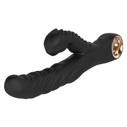 Dual Stimulation Vibrator - Textured Personal Massager with Flexible Dual-Arm Design, IPX7 Waterproof, Low-Noise Operation and USB Rechargeable Power