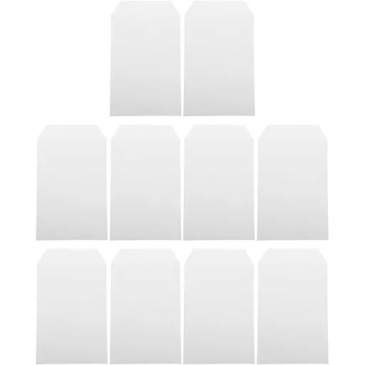10pcs White Paper File Envelopes for A4 Documents and Small Items Storage