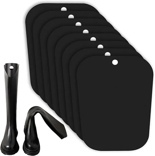 8 pieces - Boot trees - Boot Shapers - Boot filler - Boot stretcher - Stretcher - plastic boot trees for women - high boot supports - boot supports - reusable inserts - shoe care accessory - 35*28 cm - black