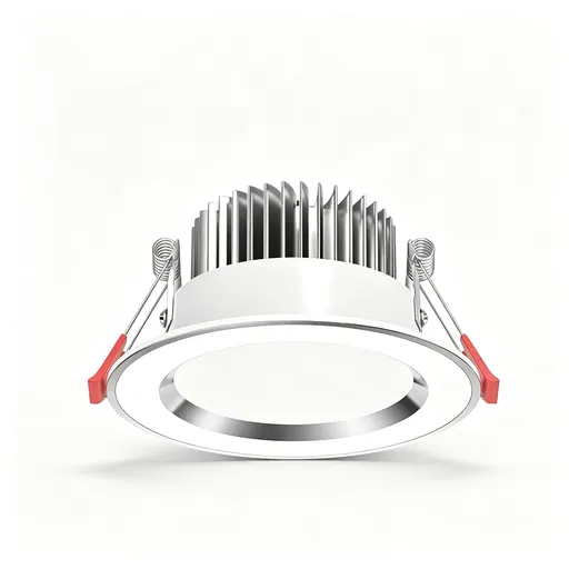 2 Pack Silver White 7W Cool White [Luxury All Aluminum] (Cutout 6.5-9cm) | Recessed LED Downlight | Christmas Luxury Bright Silver Gift | All Aluminum Silver Trim White Ceiling Light