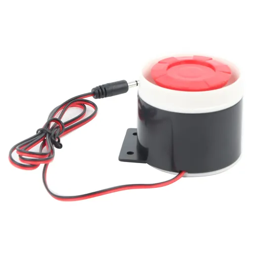 Alarm Horn 110 dB Wired Home Security System 12V Red and Black