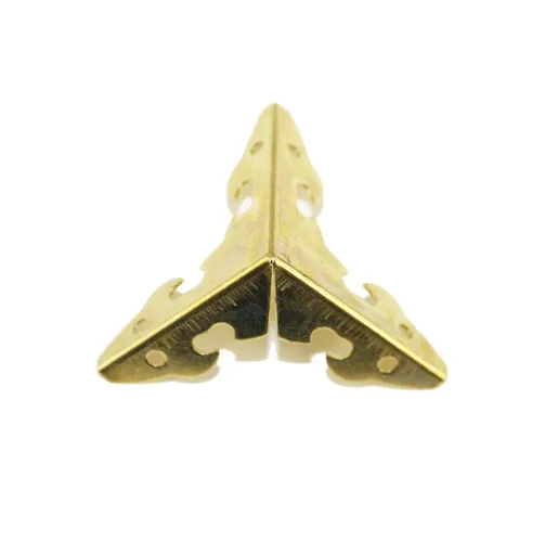 2 Pcs Box Corner Protectors Metal Cabinet Corner Protectors Edge Guards for Furniture Decorative (2pcs)